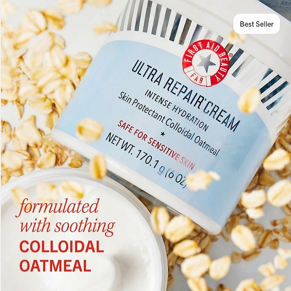 🆕️First Aid Beauty Ultra Repair Cream Intense Hydration Skin Protectant (14 oz) - Picture 4 of 11